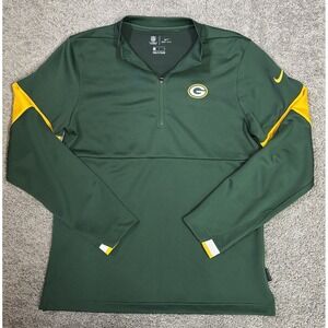 Green Bay Packers Jacket Men Sm On-Field Dri Fit Nike NFL Football Sports ao3451